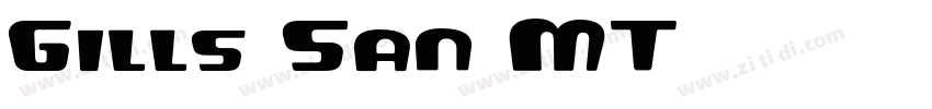 Gills San MT字体转换